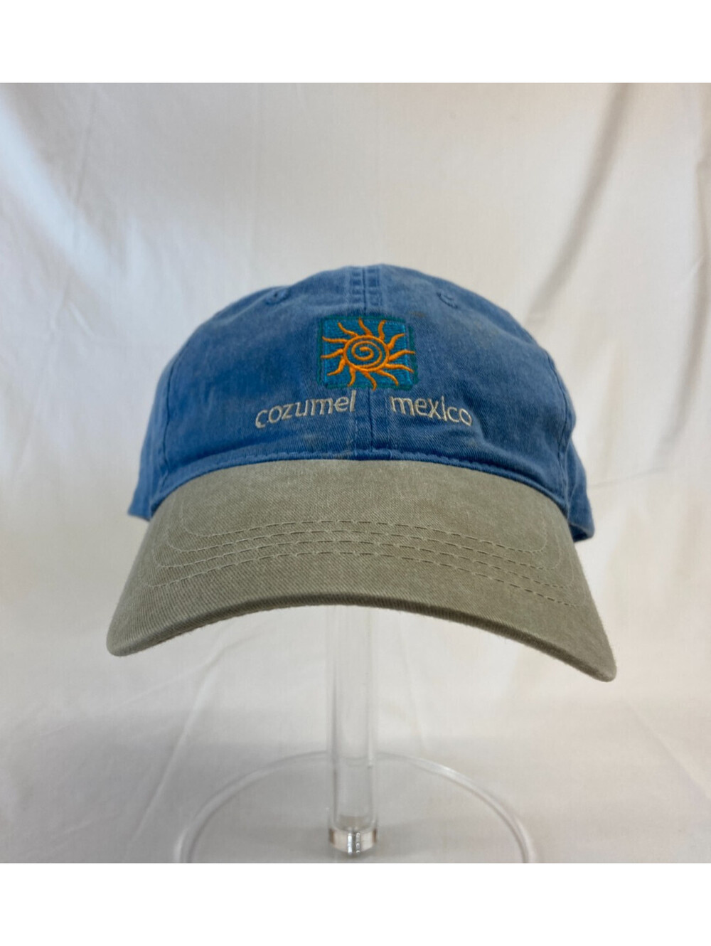 Cozumel Mexico Baseball Cap Buckleback Blue Hat Vacation Travel Sun Outdoor OS